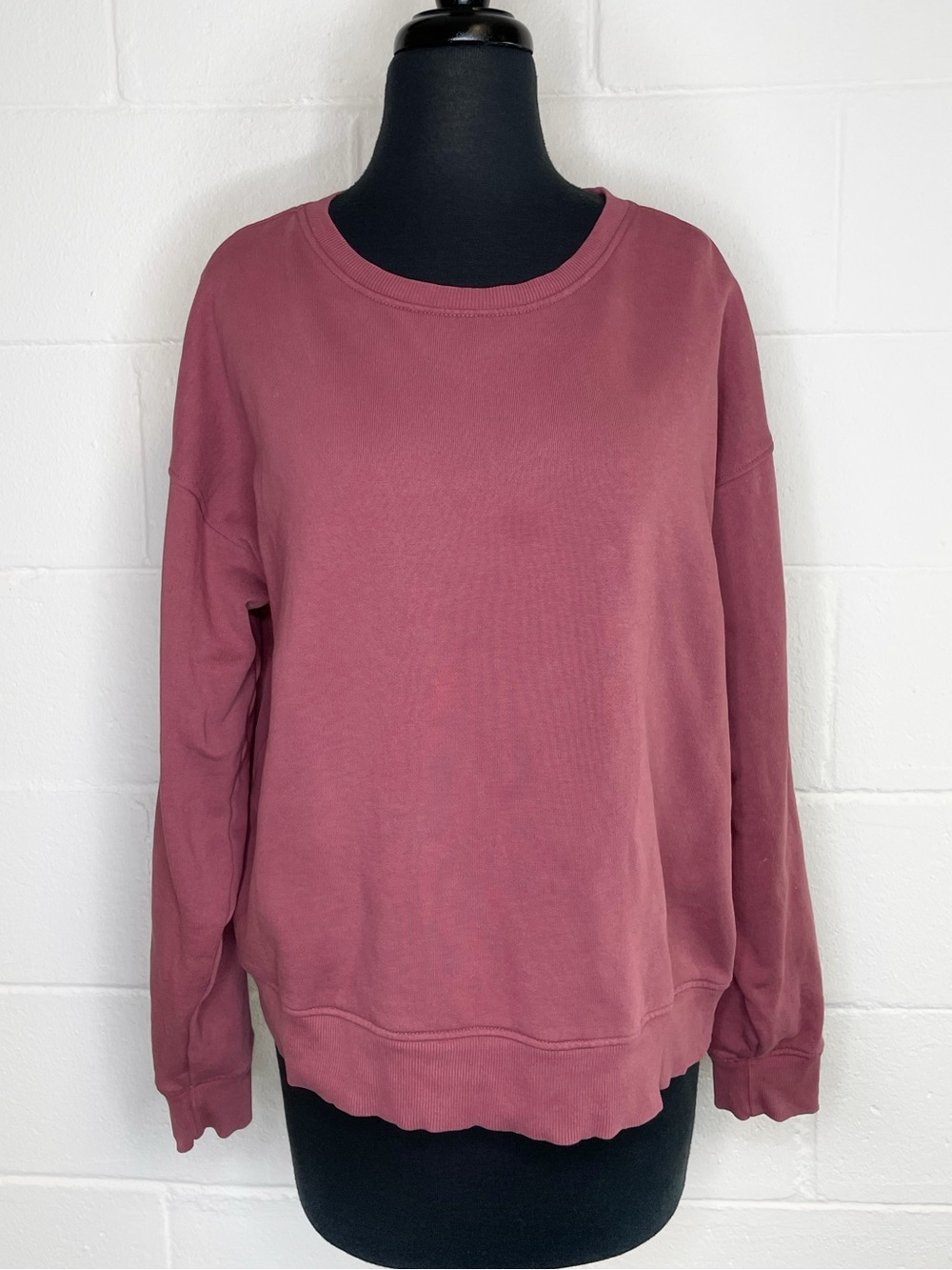 Pact Women’s Burgundy Mauve Crewneck Sweatshirt